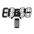 thumbnail image 1 of Reloj de pared LED 3D, reloj des Digital con Control remoto, temporiza Digital/temperatura/fecha, para almacén/oficina/hogar/sala de estar Luz blanca Baoblaze Reloj de pared digital, 1 of 8
