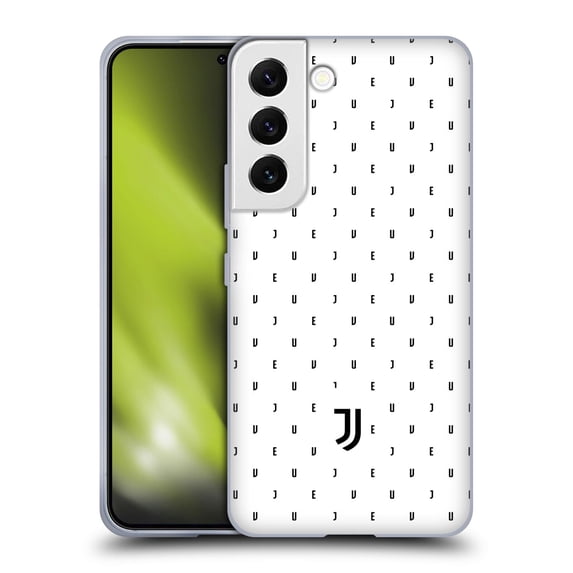 Head Case Designs Officially Licensed Juventus Football Club Lifestyle 2 White Logo Type Pattern Soft Gel Case Compatible with Samsung Galaxy S22 5G