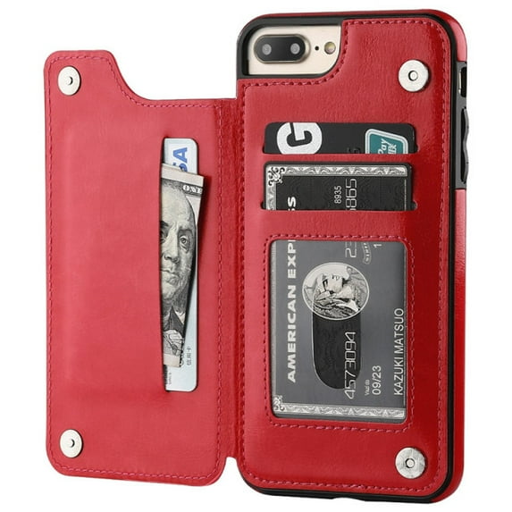 Slim Fit Premium Leather Cover For iPhone 13 11 12 mini Pro XR XS Max X 6 7 8 Plus Wallet Card Slots Shockproof Flip Case