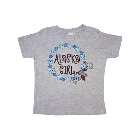 

Inktastic Alaska Girl Forget-Me-Not Flower Gift Toddler Toddler Girl T-Shirt