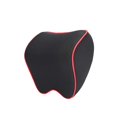 thumbnail image 1 of Kenally Asiento del vehículo Protección para la cabeza Cojín transpirable Cómodo Reposacabezas de espuma Almohadas Universal Soporte para el Ventana automotriz Rojo, 1 of 6