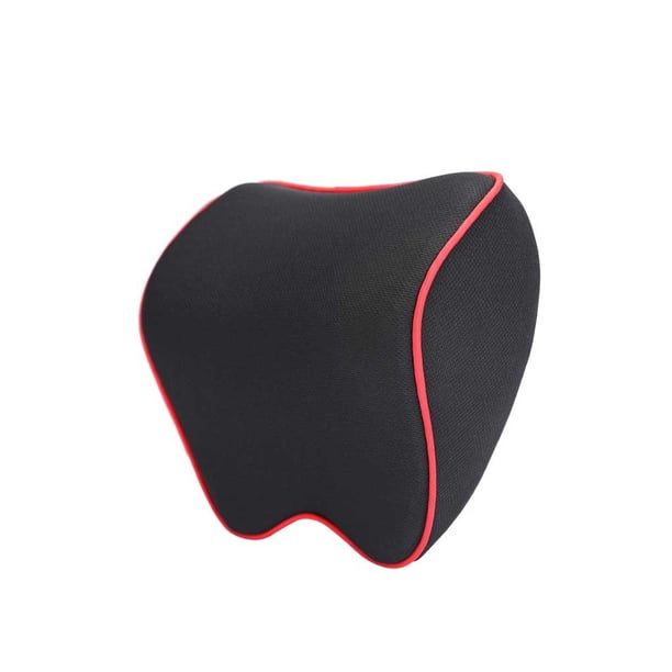 Sidaley Asiento del vehículo Protección para la cabeza Cojín transpirable Cómodo Reposacabezas de espuma Almohadas Universal Soporte para el Ventana automotriz Rojo Sidaley VI016889-02