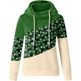 thumbnail image 4 of DPTALR Sweat à Capuche pour Femmes, Col Bénitier, Manches Longues, Imprimé de Noël, Pulls, Hauts à Cordon, 4 of 5