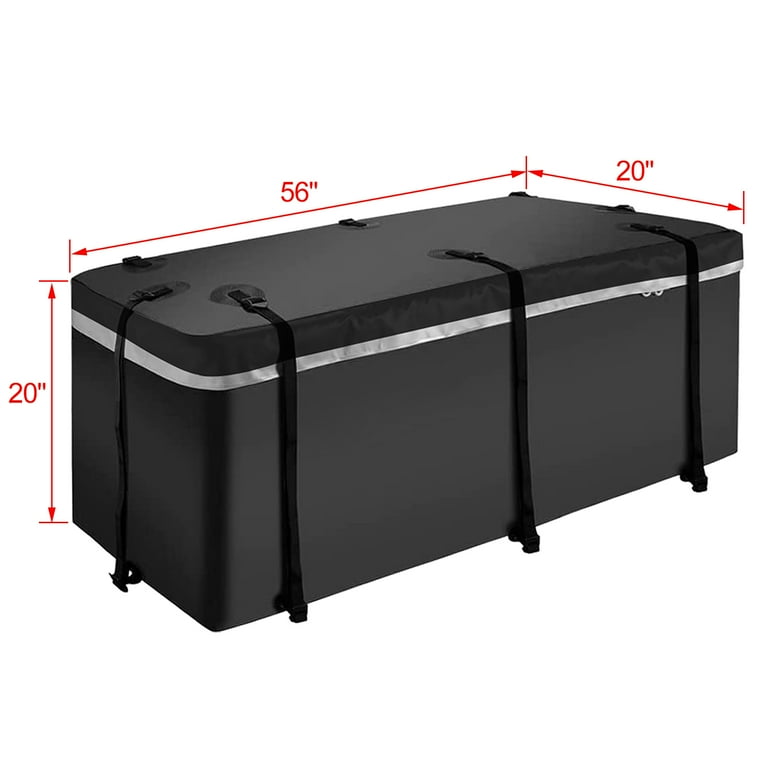 Heavy Duty Trailer Hitch Cargo Carrier Folding 500 Lbs Capacity 16 CuFt 2 Receiver Hitch Cargo Rack Luggage Cargo Bag Walmart