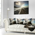thumbnail image 3 of Designart Surreal Atlantic Ocean Coast - Seashore Photo Throw Pillow - 18x18, 3 of 5