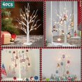 thumbnail image 4 of Set of 4-Vanthylit White Christmas Tree with Lights 2FT Tabletop Birch Tree with 24 Warm White LEDs Battery Operated Light up Twig Tree for Home Party, 4 of 4