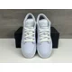 thumbnail image 4 of Ni - ke Ni - ke Air Jordan 1 Low Cobalt Blue Bliss White Casual Shoes (FV8486 400) GS Youth, 4 of 5