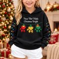 thumbnail image 2 of AWZXDE Girls Hooded Sweatshirt Cute Christmas Puppy Graphic Long Sleeve Hooded Top For Holiday Family Party And Christmas Photo, 2 of 6