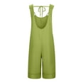 thumbnail image 4 of aidice Summer Rompers for Women Casual Square Neck Sleeveless Loose Comfy Knee Length Pants Jumpsuits, 4 of 7