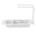 thumbnail image 1 of CNKOO 2-in-1 Telescopic Sink Rack Adjustable Portable Sink Tray Expandable Storage Drain Basket Sink Organizer for Home Kitchen, 1 of 7