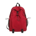 thumbnail image 2 of AuroraX Large Capacity Backpack,Solid Durable Travel Backpack,Cute Daypack,for Travel,College,Work,Red, 2 of 5
