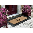 thumbnail image 3 of A1 Home Collections Paisley Rubber and Coir Outdoor Doormat, Non-Slip Backing, Black/Beige 23 x 38, 3 of 7