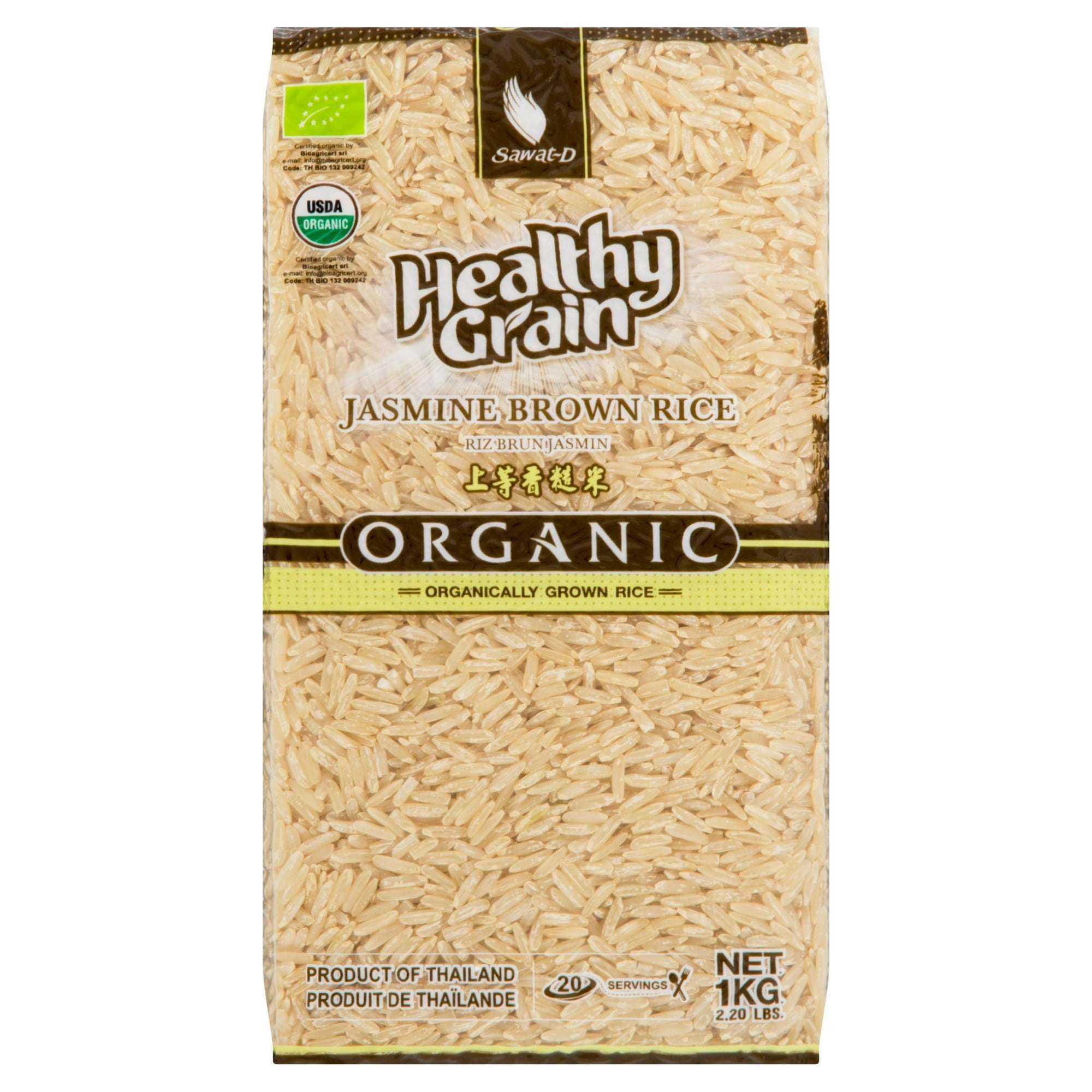 Sawat-D Healthy Grain Riz Brun Jasmin Biologique