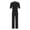 Black, variant on Adaptive Clothing for Men with Alzheimer, Easy Dressing Back Zipper Jumpsuit Comfort Daily Wear Black M