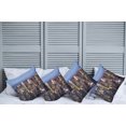 thumbnail image 2 of Ambesonne Landscape Throw Pillow Cover 4 Pack, Aerial View of NYC, 20", Blue, 2 of 7