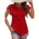 thumbnail image 3 of Top de verano con cuello redondo y cordones Nikou camiseta de jacquard con ojales, 3 of 8