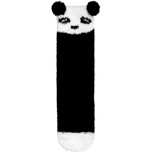 BambooMN Panda Socks, Super Soft Cozy Warm Cute Animal Non-Slip Fuzzy Crew Winter Socks, 1 Pair