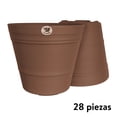 thumbnail image 1 of Kit 28 Macetas redondas de plástico La Ardilla  para exterior e Interior (Ladrillo), 1 of 4