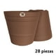 thumbnail image 1 of Kit 28 Macetas redondas de plástico La Ardilla  para exterior e Interior (Ladrillo), 1 of 4
