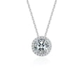 thumbnail image 4 of 6mm/8mm White/Pink Cz Pendant Women's 925 Silver Chain Wedding Necklaces 40+5CM, 4 of 9