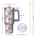 thumbnail image 2 of Halloween Tumbler, Gothic Ghost Cup with Handle and Straw 40oz, Insulated Spooky Travel Mug Gift, 2 of 5