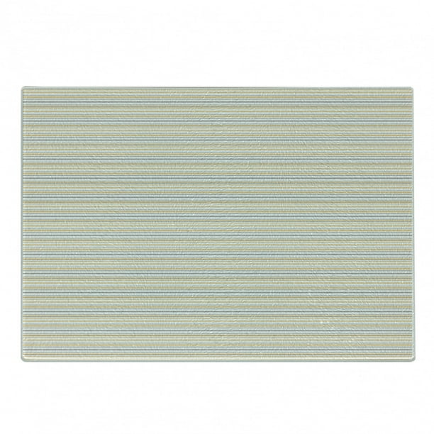 Vintage Cutting Board, Thin and Thick Lines in Shabby Colors Simplistic Geometric Pattern, Decorative Tempered Glass Cutting and Serving Board, Small ...