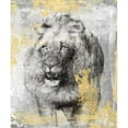 thumbnail image 3 of Peregojina, Dina 12x14 Black Modern Framed Museum Art Print Titled - King, 3 of 5