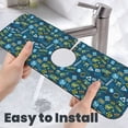 thumbnail image 6 of Sikiie Modern Excavator Splash Guard for Sink Faucet-1 PC Super Absorbent Fast Drying Mat Sink Gadgets-Splash Guard for Kitchen, Sink Mat, 6 of 7