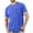 Blue, variant on Men's T-Shirts Soft Cotton Blend Crew Neck Tee M - 4XL Athletic Fit Plain Basic T-Shirt for Men Red