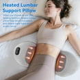 thumbnail image 3 of 3 in 1 Back Massager, Lower Back Massager - Massager with Heat,Vibration,Traction Lumbar Support Pillow for Lower Back Pain Relief, 3 of 8