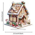 thumbnail image 3 of Double Cartoon Holiday Cottage 3D Acrylic Irregular Diamond Handicraft, 3 of 9