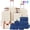 White, variant on Oufan Hardshell Luggage Sets 3 Pieces with TSA Lock, Lightweight Luggage Travel Set with Spinner, 24IN Handbag Cosmetic Case, White