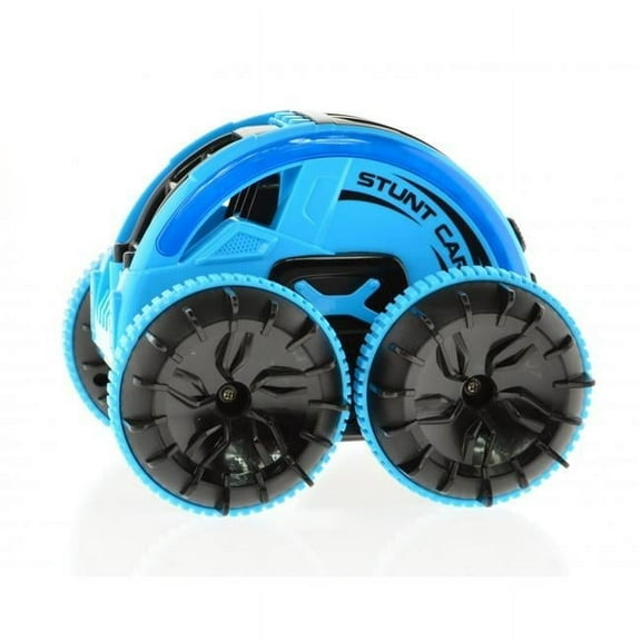2.4G Four Wheel Drive Remote Control Stunt Car, Blue