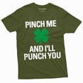 thumbnail image 6 of Men's Saint Patrick's T-shirt Pinch Punch Funny St. Patricks day Tee shirt Shamrock Clover Tee shirt (3X-Large Grey), 6 of 7