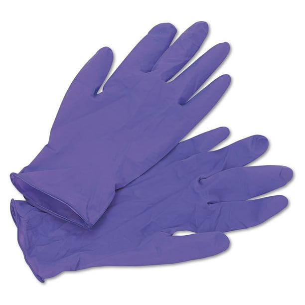 Halyard Safety 55082 Nitrile Gloves, Powder Free, Medium, Purple (Pack