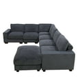 thumbnail image 3 of Bailu Luxury Modern Corduroy Extra Deep Living Room Sofa, LAC, Light Gray, 3 of 7
