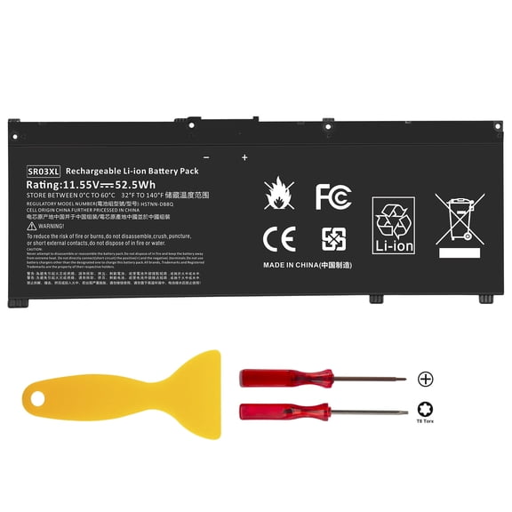 SR03XL Laptop Battery for Hp Pavilion 15-CX Serie Envy X360 15-CN 15-CP 17-BW Series TPN-C144 SR03052XL SR03052XL-PL 6GGE03TZ752E0 2EF91PA 2EF92PA 2EF93PA 2EF94PA 2EF95PA 2EF96PA