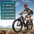 thumbnail image 6 of Vivi 26" x 4.0 Electric Bike for Adults, Peak 1475W Motor Fat Tire Ebike, 25MPH Electric Mountain Bike, 60Miles Electric Bicycle with 48V 15AH Battery, Torque Sensor, 7 Speed, Hydraulic Brake, 2849, 6 of 16