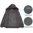 thumbnail image 3 of Little Donkey Andy Men’s Lightweight Breathable Hooded Windbreaker Golf Jacket Windproof UPF50+ for Running Travel Hiking Grey Size M, 3 of 6