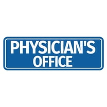 Standard Physician Office Sign (Blue) - Medium