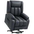 thumbnail image 1 of HOMCOM Lift Chair, Recliner Chair with Side Pockets, Remote Control, Grey, 1 of 10