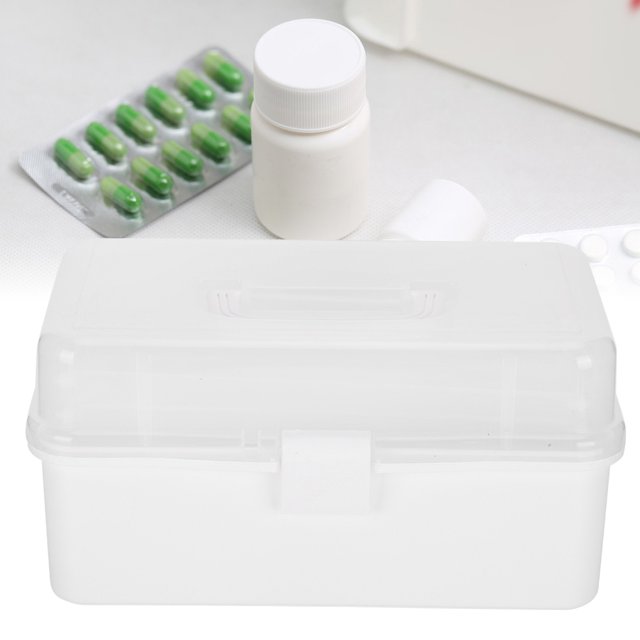Caja de Almacenamiento de Medicamentos de Emergencia Gran Capacidad Cómoda y Fácil de Usar a Prueba de Polvo y Humedad 2 Tamaños Disponibles ANGGREK Otros