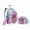 Pink Dog, variant on Kids Rolling Backpack for School Girls with Wheels Lunch Bag Pen Case Lightweight Wheeled Bookbag for Elementary Students Ages 6-8
