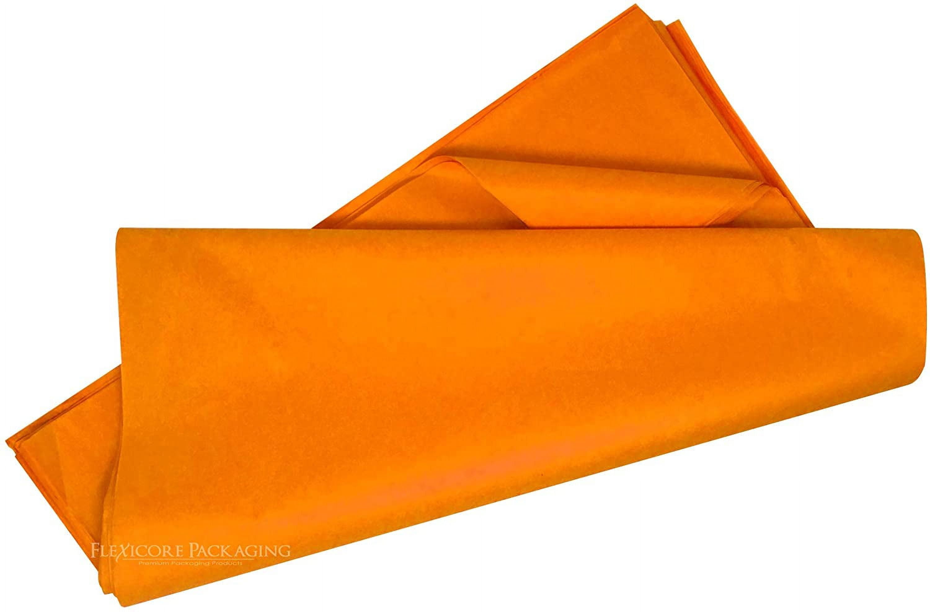 Flexicore Packaging Tangerine Gift Wrap Tissue, (100 Rolls)