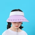 thumbnail image 4 of WBQ Sun Visor Hat for Toddler UPF53+ Packable Lightweight Kids Sport Cap Sun Protection Hats for Girls Boys, 4 of 6