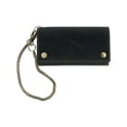 thumbnail image 2 of CTM  Hunter Leather Long Trifold Chain Wallet (Men), 2 of 4