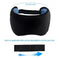 thumbnail image 2 of Antifaz Para Dormir Con Bluetooth Ajustable Musica Relajante Color Negro, 2 of 8