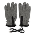 thumbnail image 1 of Guantes de ciclismo con calefacción USB para exteriores, guante calefactor eléctrico para mantener el calor con temperatura constante, color gris, 1 of 10