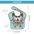 thumbnail image 4 of Hirioo Husky With Dreamcatcher for Baby Waterproof Pocket Bib Adjustable Closed for Babies Toddlers with Large Pocket 6-24Months, 4 of 8
