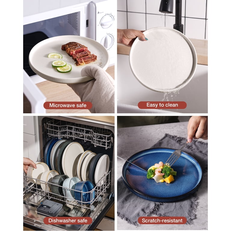 Famiware Star Stoneware Dinnerware Sets, 12 Piece for 4 - Walmart.com